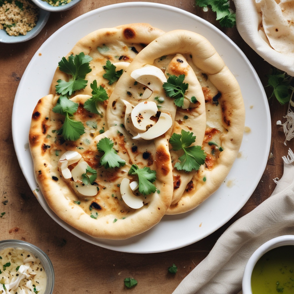 Plate of Garlic Naan