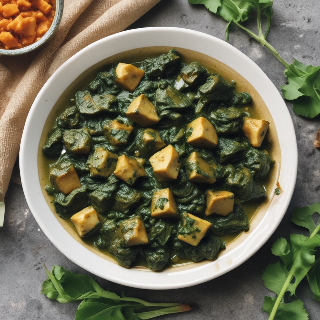 Plate of Palak Paneer